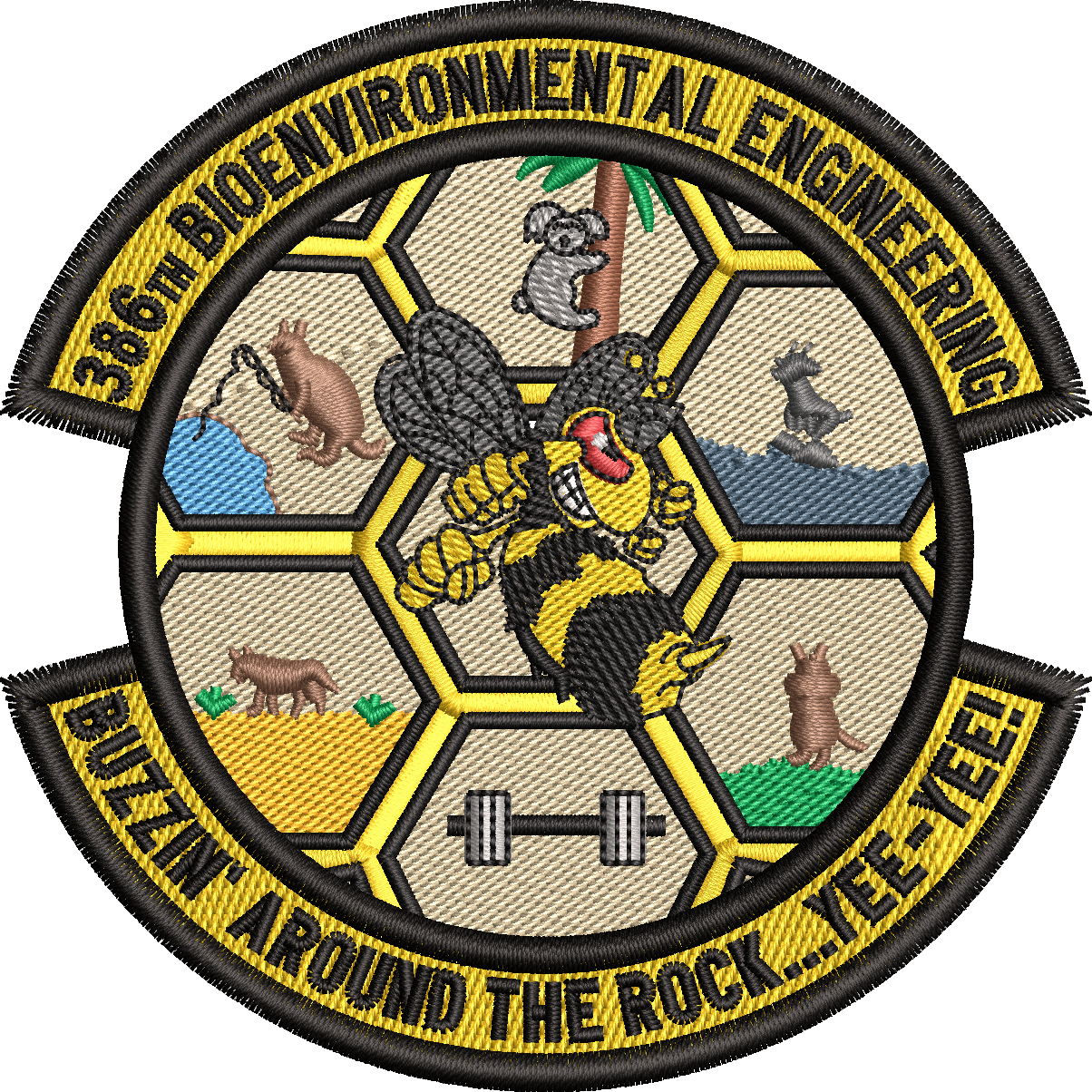 386th Bioenvironmental Engineering - 'Buzzin' Around The Rock...Yee-Yee!