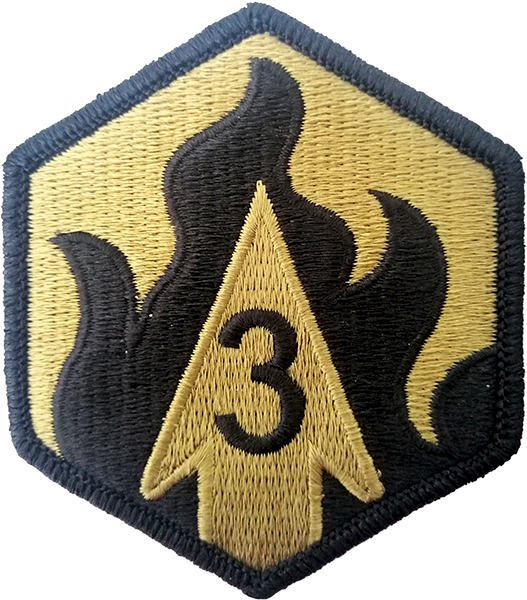 3rd Chemical Brigade OCP Patch with Fastener