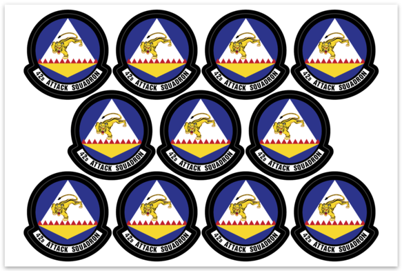 42d Attack Squadron - Zap 6x4 sheet