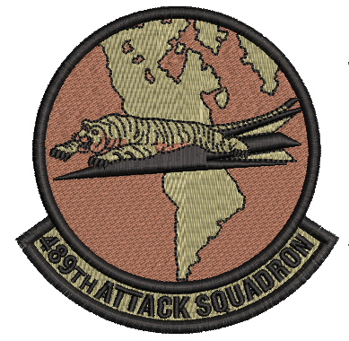 489th Attack Squadron -  OCP - Reaper Patches