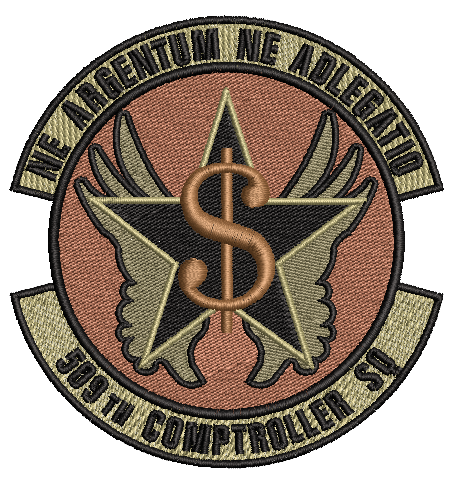 509th Comptroller Sq Patch - OCP - Reaper Patches