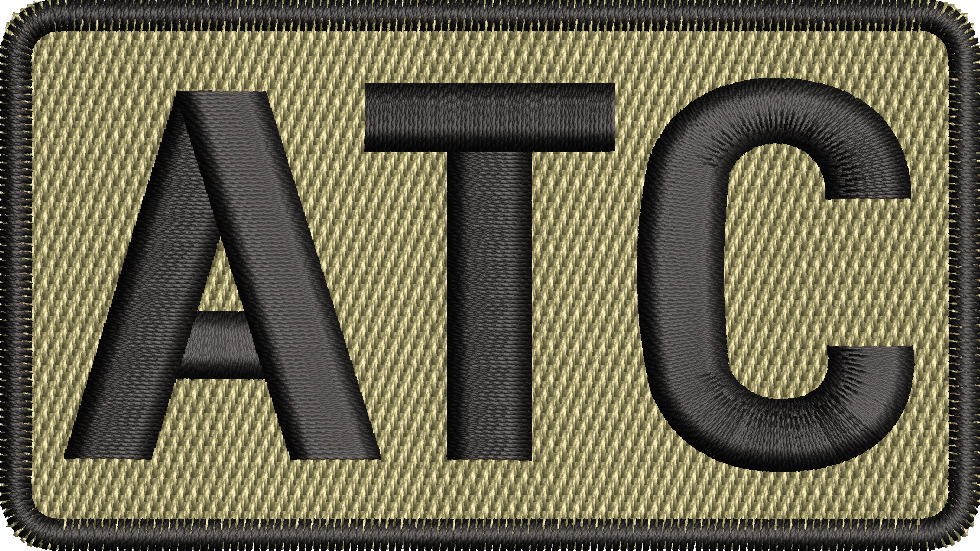 ATC - Duty Identifier Patch *BLACK BORDER/LETTERING*