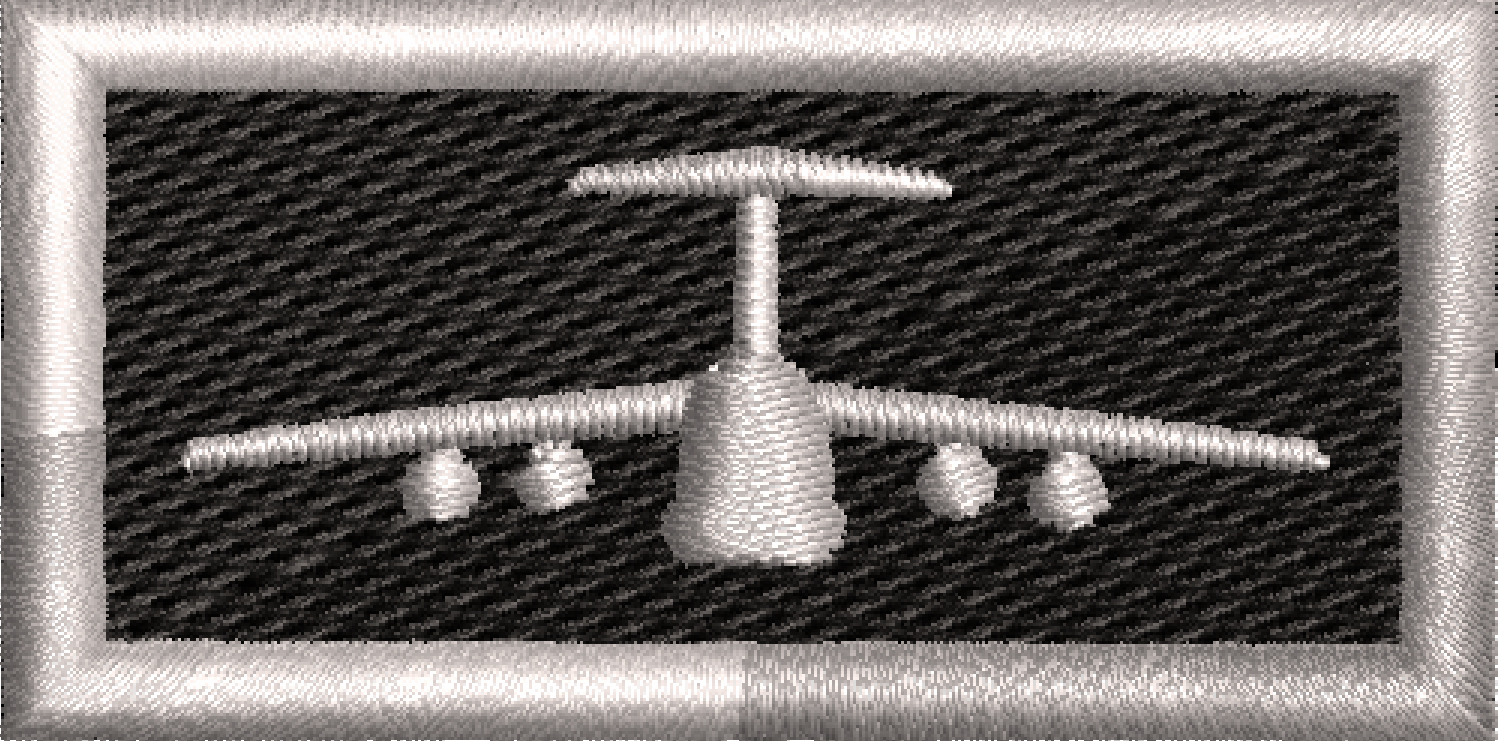 C-5 Silver and Black Tab - Reaper Patches