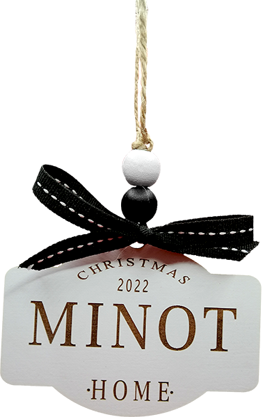 MINOT - Wooden Christmas Ornament 2022