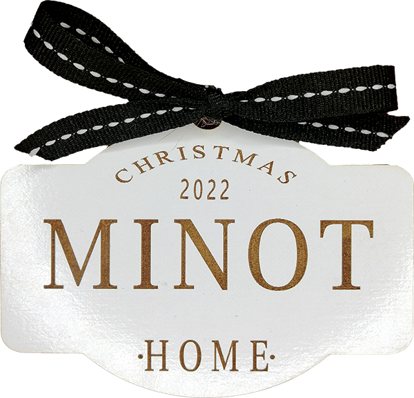 MINOT - Wooden Christmas Ornament 2022