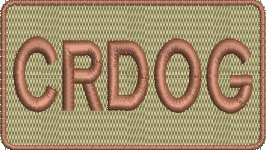 CRDOG- Duty Identifier Patch