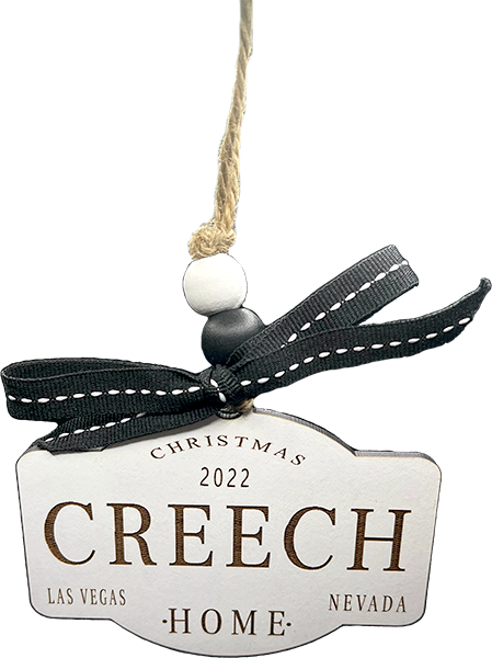 CREECH - Wooden Christmas Ornament 2022