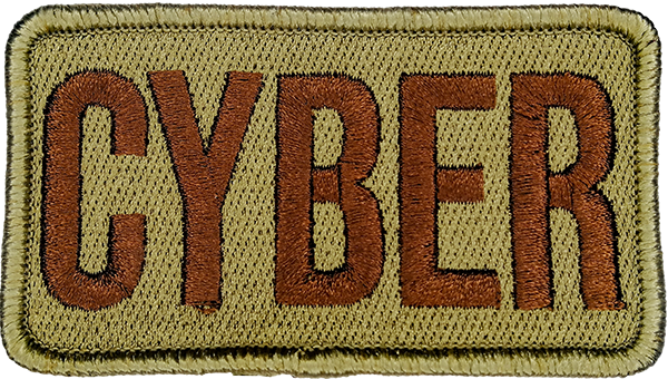 CYBER- Duty Identifier Patch with Bagby Boarder