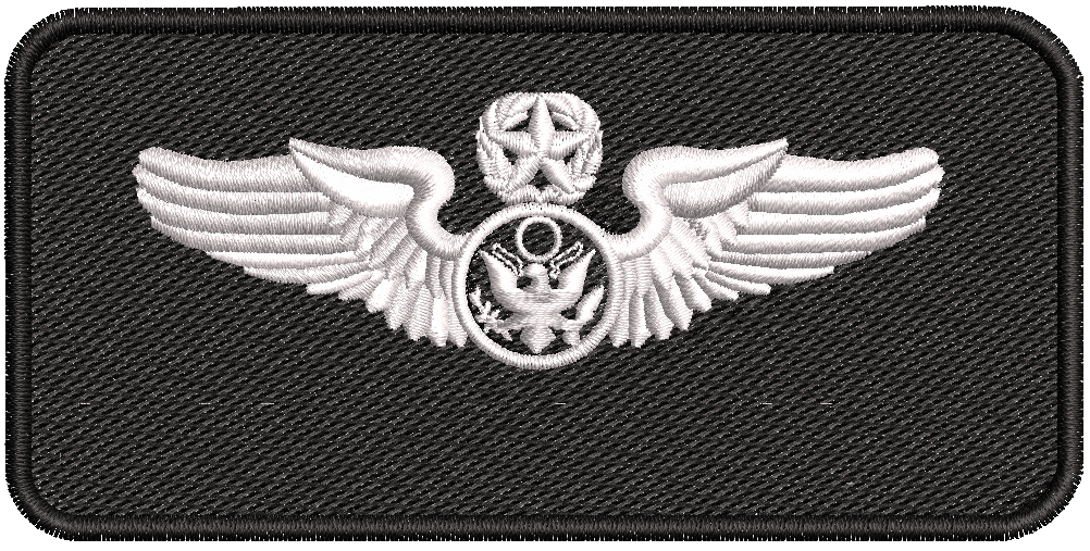 Black Name Tag Air Force Enlisted Master Aircrew - Reaper Patches
