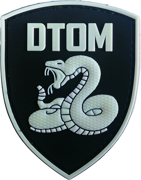 DTOM - Don't Tread on me - Glow in the Dark PVC