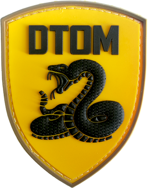 DTOM - Don't Tread on me - Yellow PVC