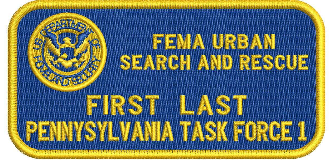 FEMA Urban Search and Rescue Name Tag