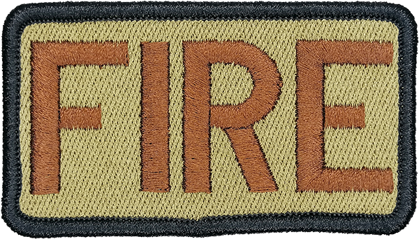 FIRE - Duty Identifier with Black Boarder