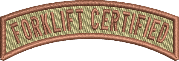 Forklift Certified - Rocker Tab