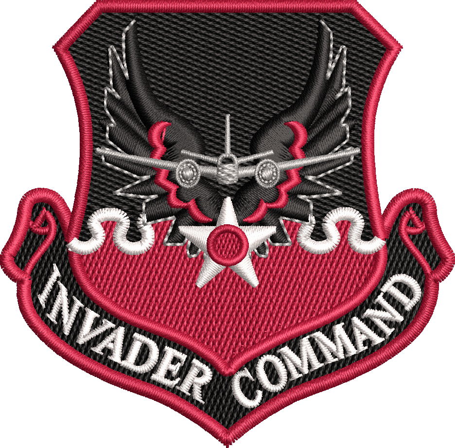Invader Command - Black and Red