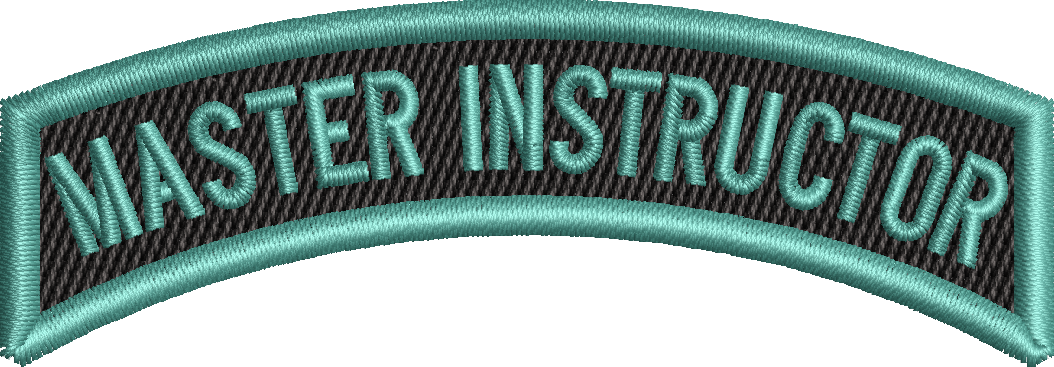 Master Instructor - Rocker Tab *TEAL*