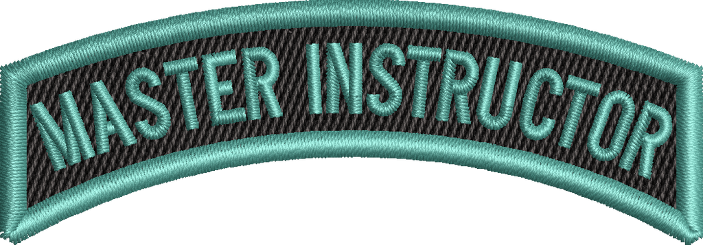 Instructor Rocker Master Instructor - Rocker Tab *TEAL*