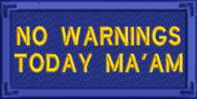 No Warnings Today Ma'am - Tab