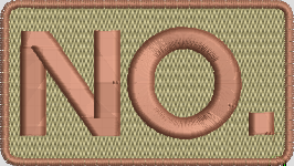 NO. - Duty Identifier Patch