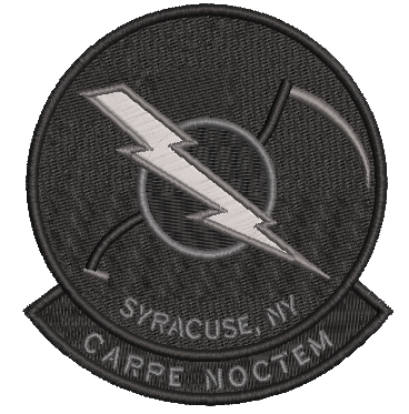 138th Attack Squadron Patch (NYANG) Blackout CARPE NOCTEM