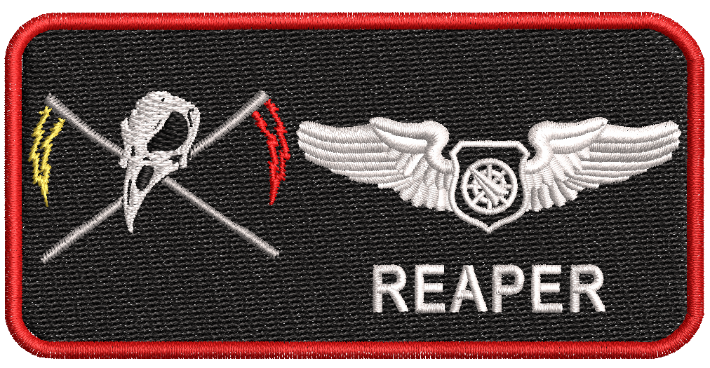 8 WPS-WIC 18B Name Tags - Reaper Patches