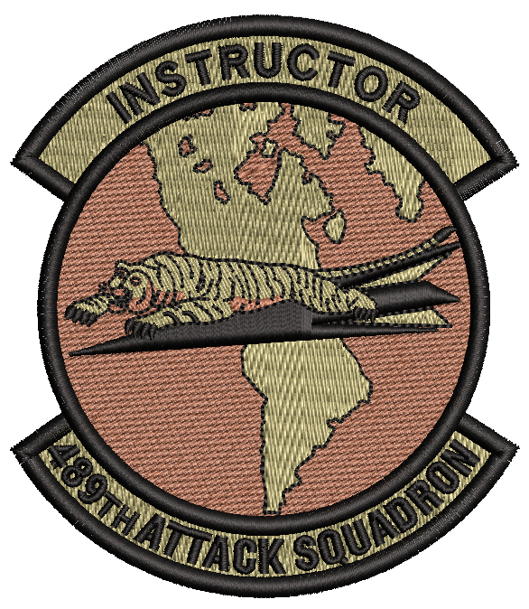 489th Attack Squadron -  Instructor OCP - Reaper Patches