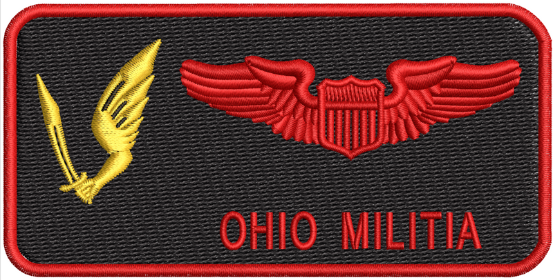 Pilot Name Tag (178th OSS) Friday - Ohio Militia - Reaper Patches