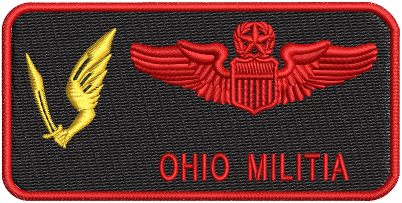 Pilot Name Tag (178th OSS) Friday - Ohio Militia - Reaper Patches