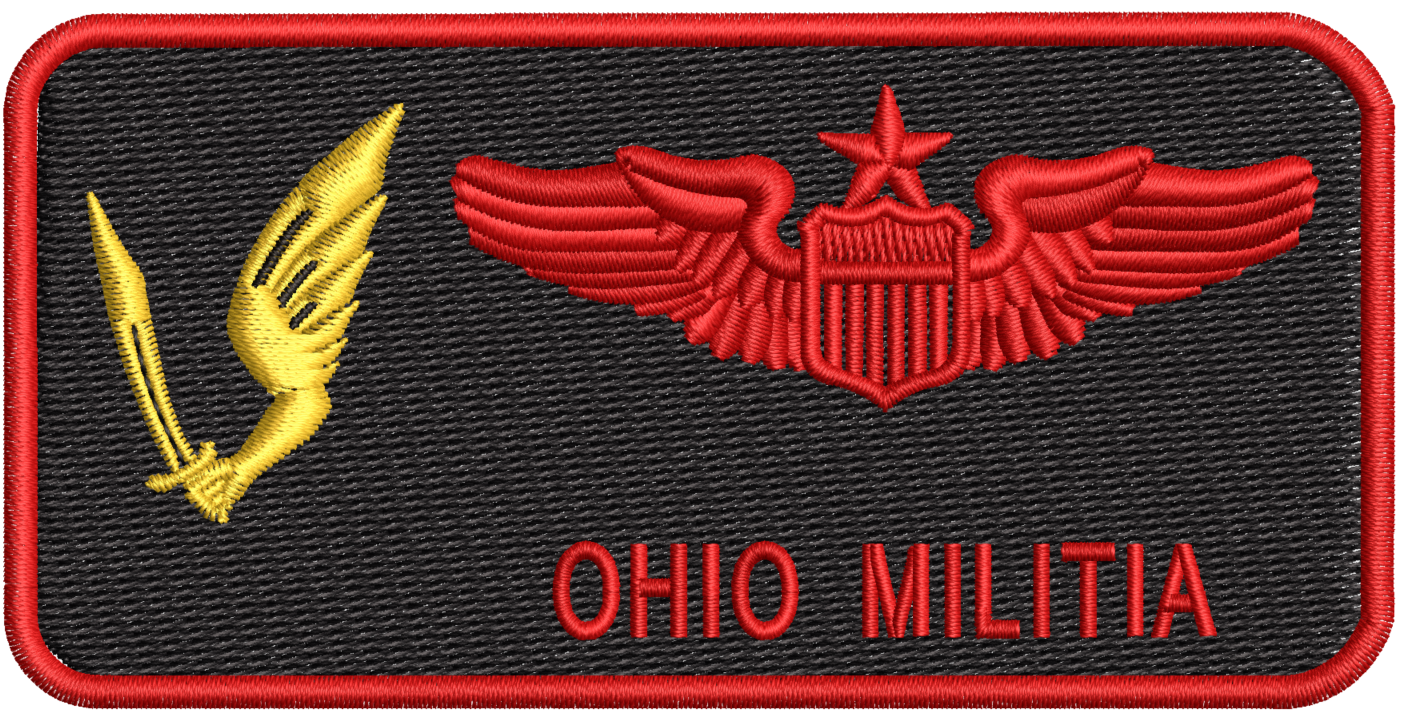 Pilot Name Tag (178th OSS) Friday - Ohio Militia - Reaper Patches