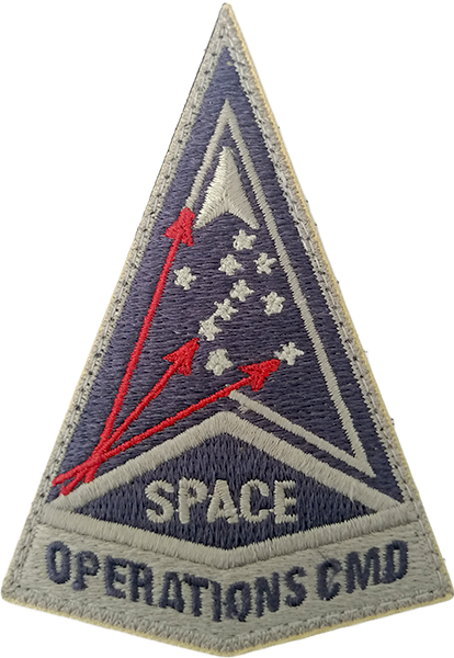Space Operations Command  Patch with Hook Fastener
