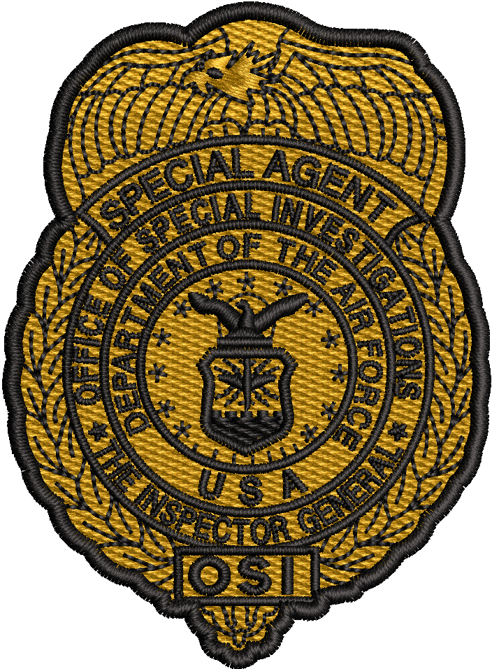 Office of Special Investigations (OSI) Badge Patch- *YELLOW*