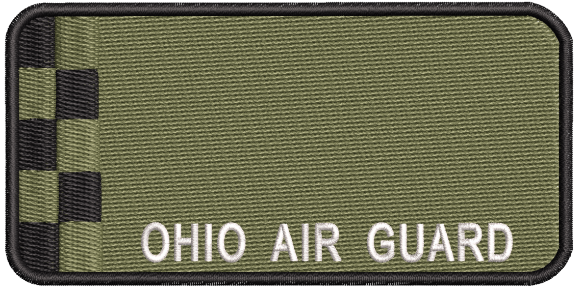 Ohio Air Guard Olive Drab Name Tag - Reaper Patches