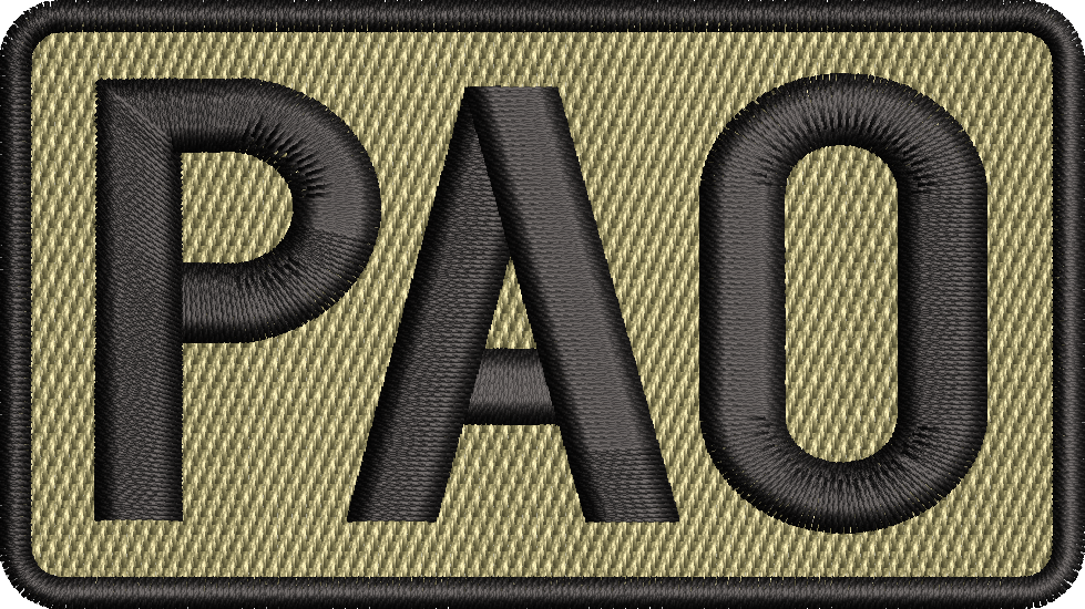 PAO Duty Identifier Patch (BLACK)