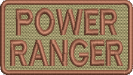 POWER RANGER - - Duty Identifier Patch