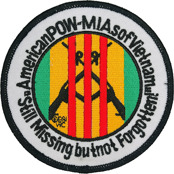 Prisoner Of War/Missing In Action , Missing But Not Forgotten - SEW ON  Patch