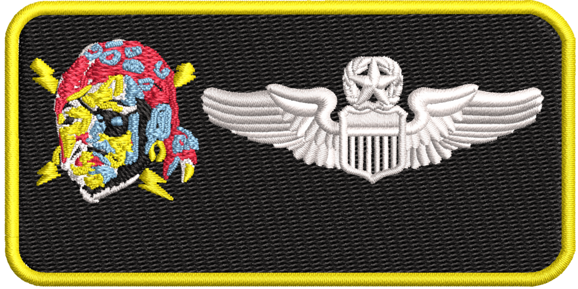 Pilot Name Tag (198 ALS) w/leather backing - Reaper Patches