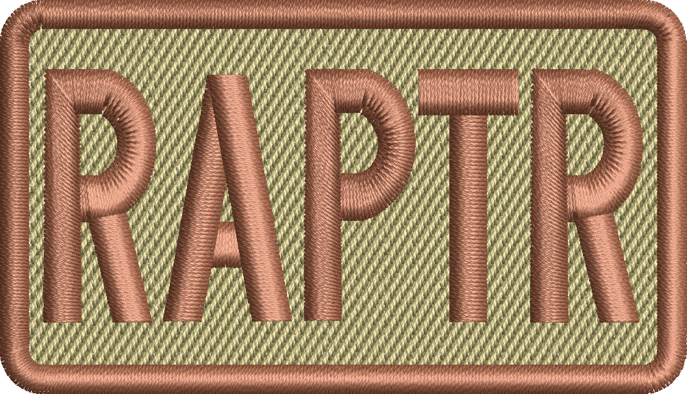 RAPTR - Duty Identifier Patch (Spice Brown Border)