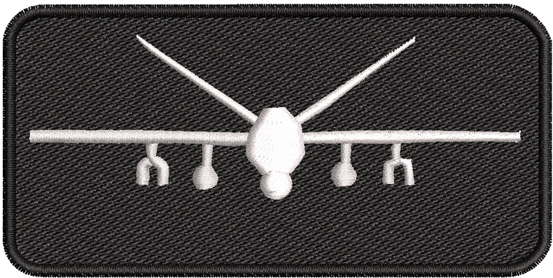 Black MQ-9 Name Tag Enlisted Master Aircrew - Reaper Patches