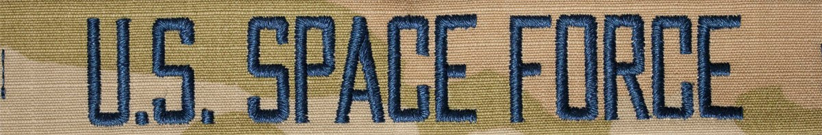 U.S. SPACE FORCE Branch Tape - New 3 color OCP - Hook fastener