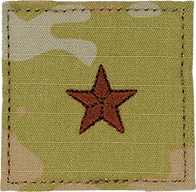 O7 Brigadier General - U.S. AIR FORCE OCP RANK -- W/HOOK BACKING