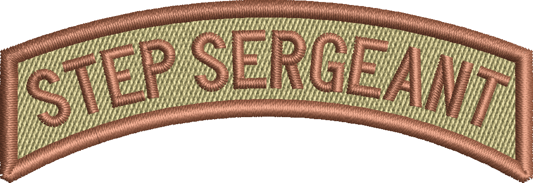 Air Force Rocker Tab STEP SERGEANT - Rocker Tab