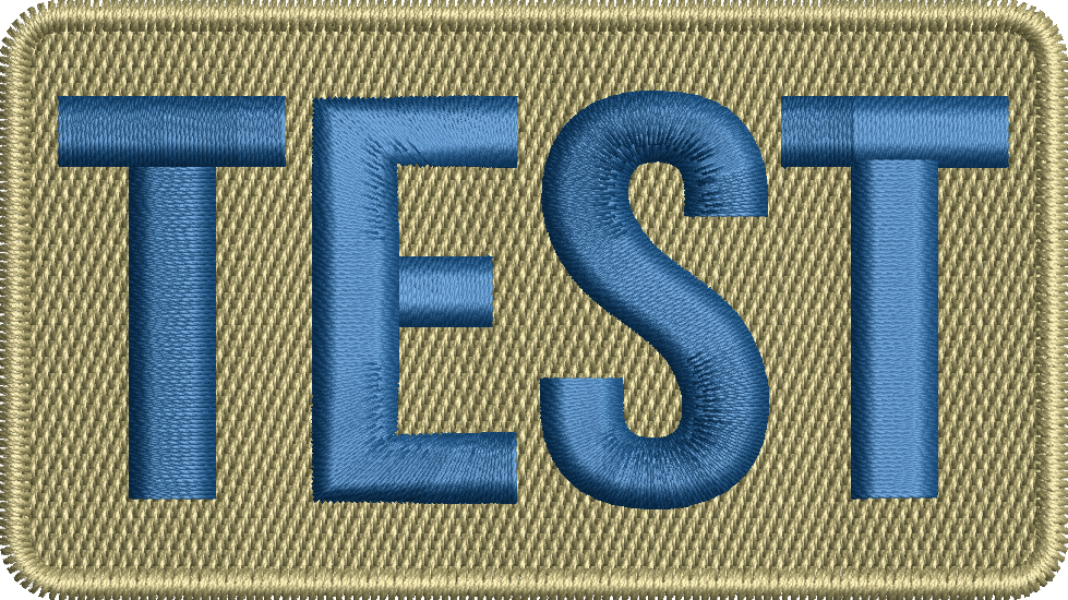 TEST - Duty Identifier Patch (Space Blue Text)