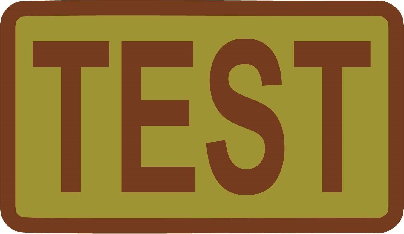 TEST - Duty Identifier Patch in PVC