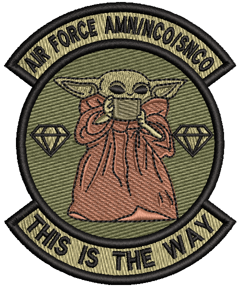 THIS IS THE WAY AIR FORCE AMN/NCO/SNCO - Patch
