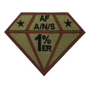 1%er DIAMOND - AIR FORCE AMN/NCO/SNCO TOP FAN- Patch