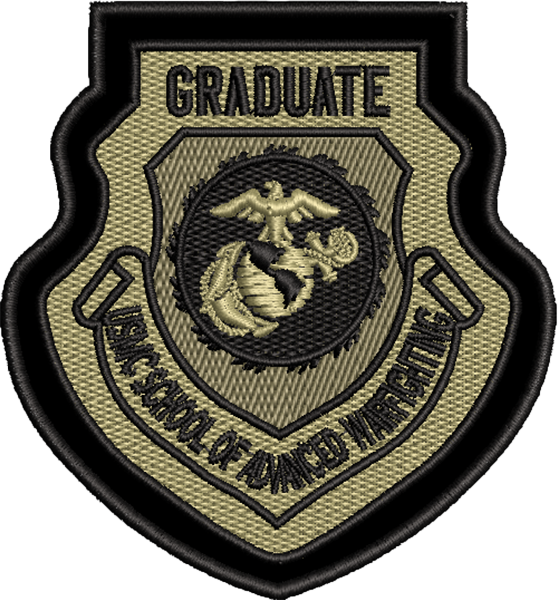 Leather Border - USMC School of Advanced Warfighting - Graduate - OCP