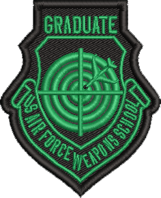 U.S. Air Force Weapons School Graduate Patch - **Black and Green**- AWAC