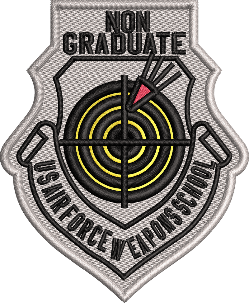 U.S. Air Force Weapons School ---------   NON-Graduate Patch-- Off Target