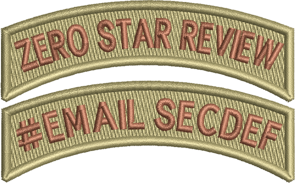 ZERO STAR REVIEW & #EMAIL SECDEF - Rocker Tab
