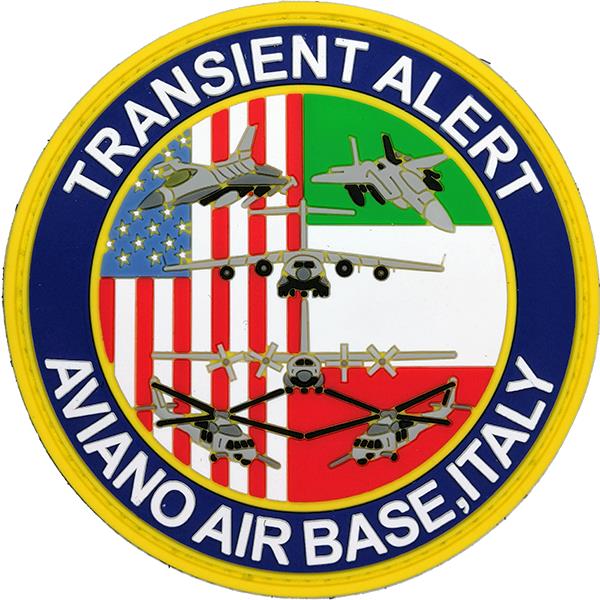Transient Alert - Aviano Air Base, Italy - PVC Patch